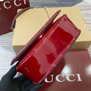 Gucci 815711 Gucci Blondie mini shoulder bag Patent Leather Red - Default Title - View 7
