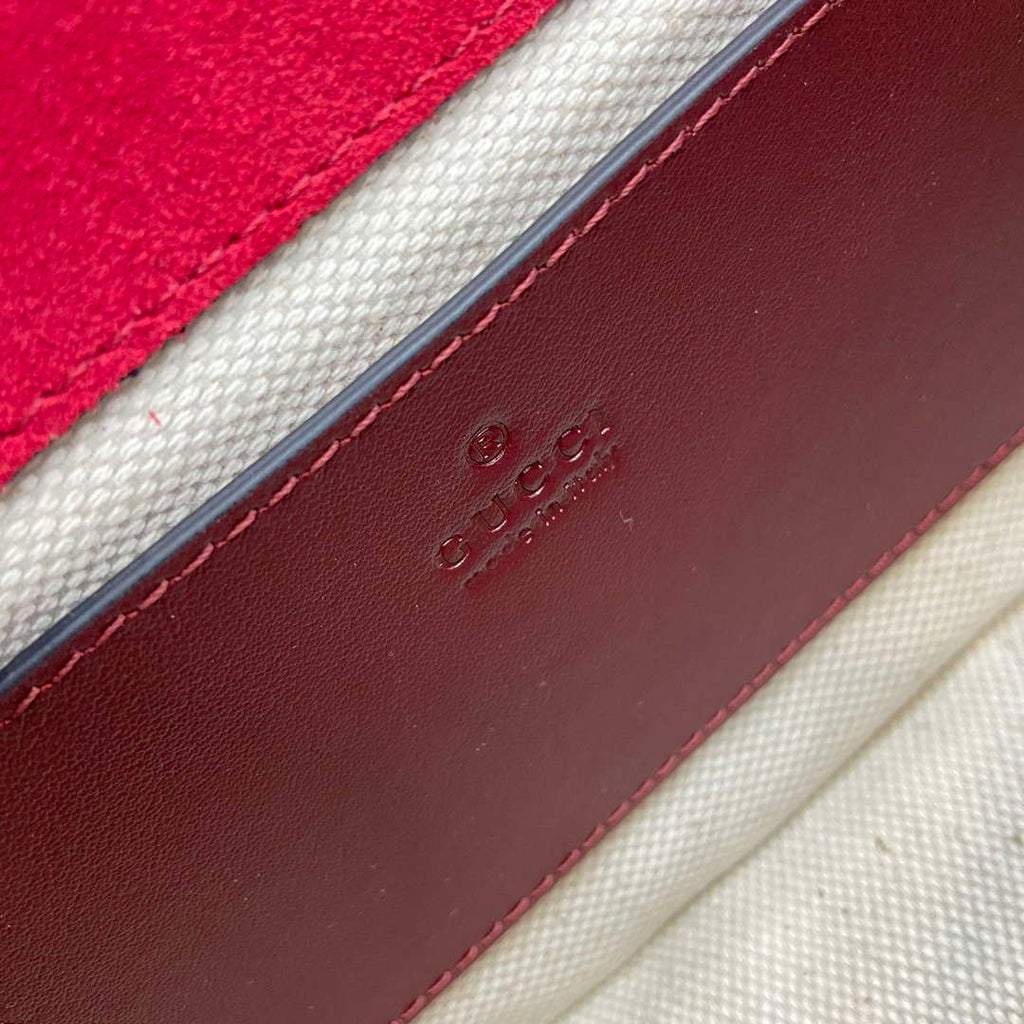 Gucci 815711 Gucci Blondie mini shoulder bag Patent Leather Red