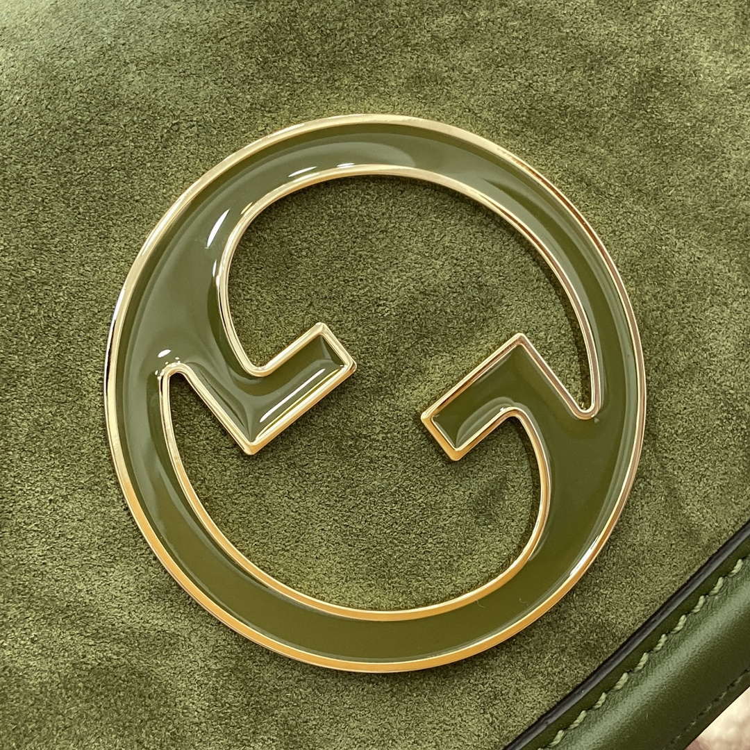 Gucci 815711 Gucci Blondie mini shoulder bag Suede Leather Green - Default Title - View 6