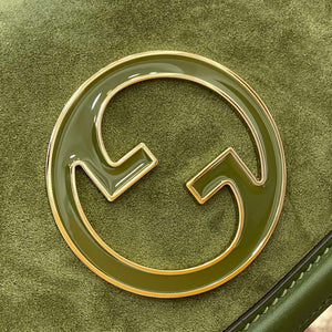 Gucci 815711 Gucci Blondie mini shoulder bag Suede Leather Green - Default Title - View 6