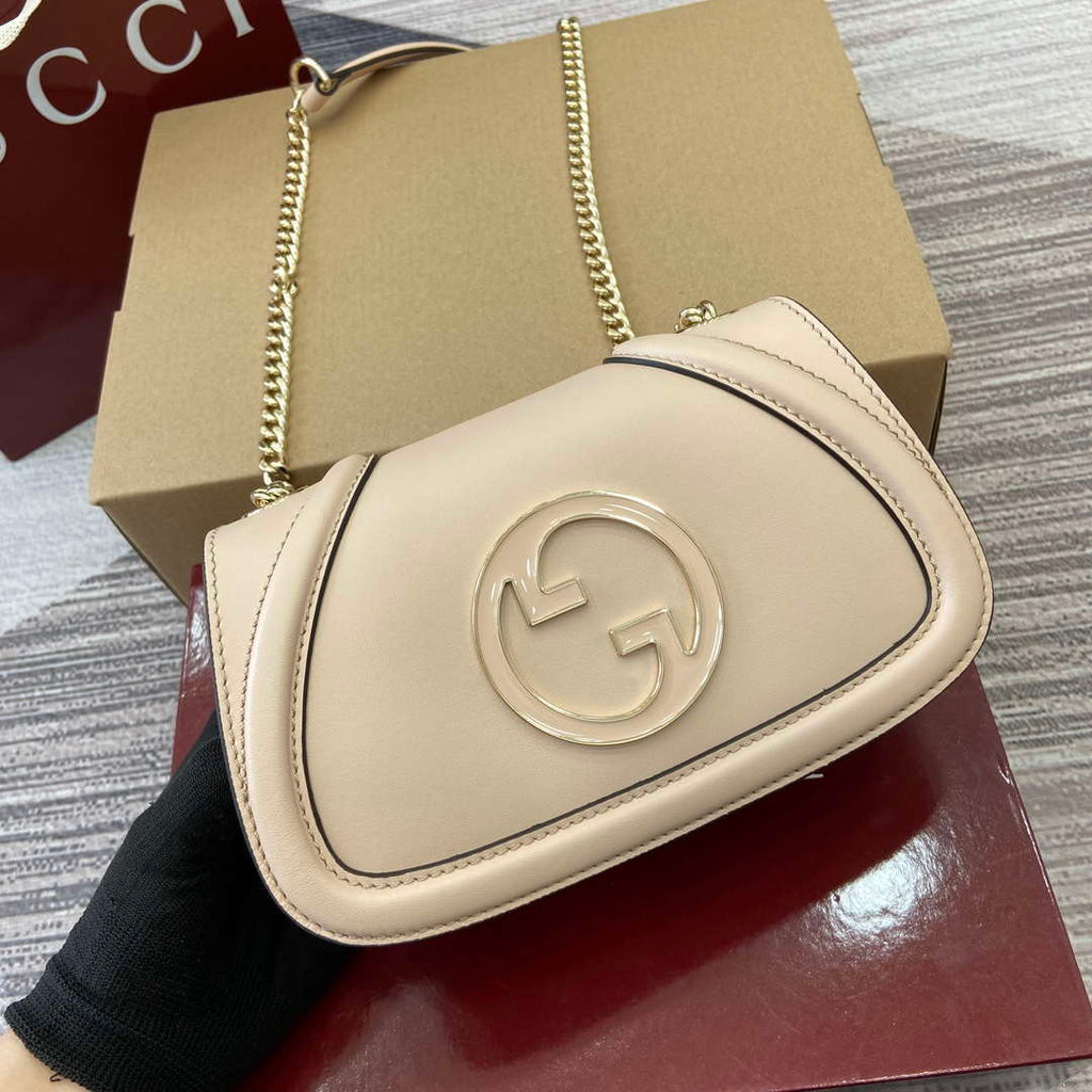 Gucci 815711 Gucci Blondie mini shoulder bag Leather Light Pink
