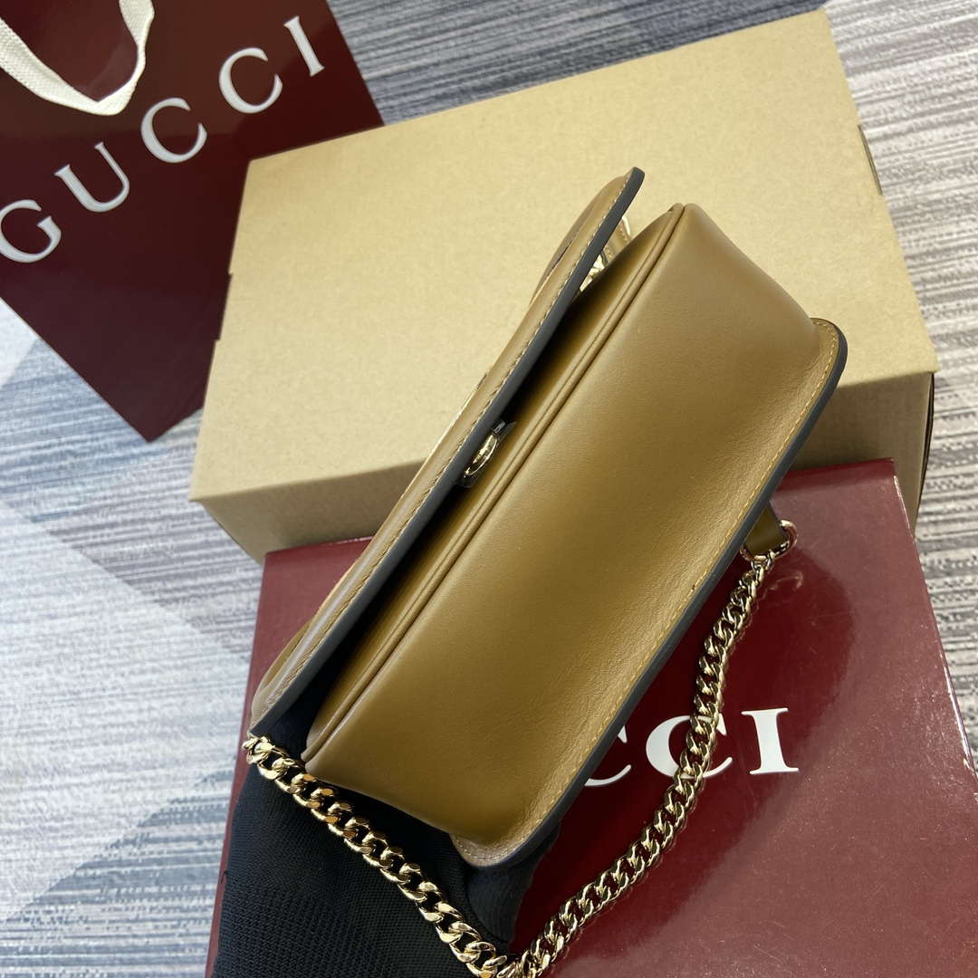 Gucci 815711 Gucci Blondie mini shoulder bag Suede Leather dark brown - Default Title - View 6
