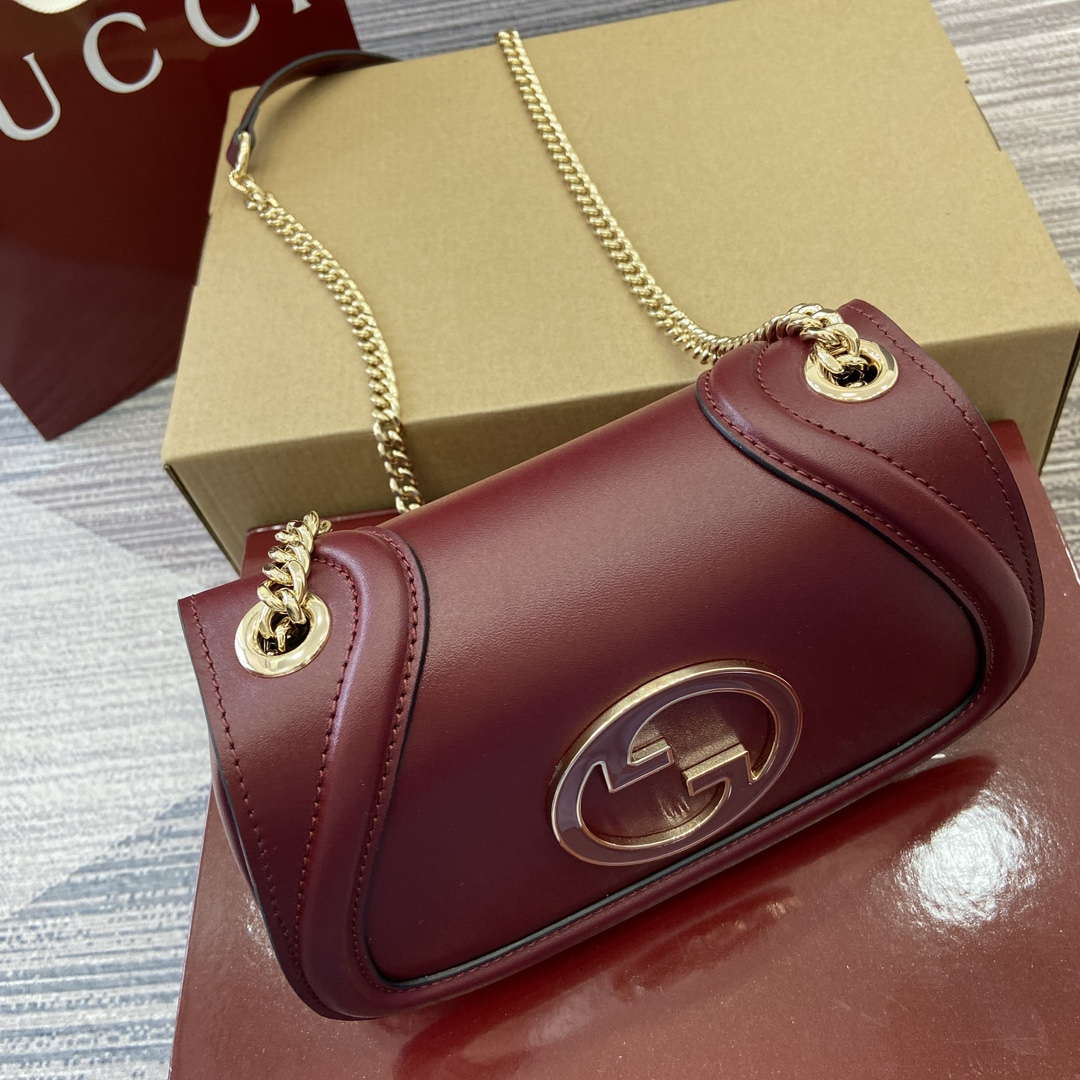 Gucci 815711 Gucci Blondie mini shoulder bag Wine Red - Default Title - View 7