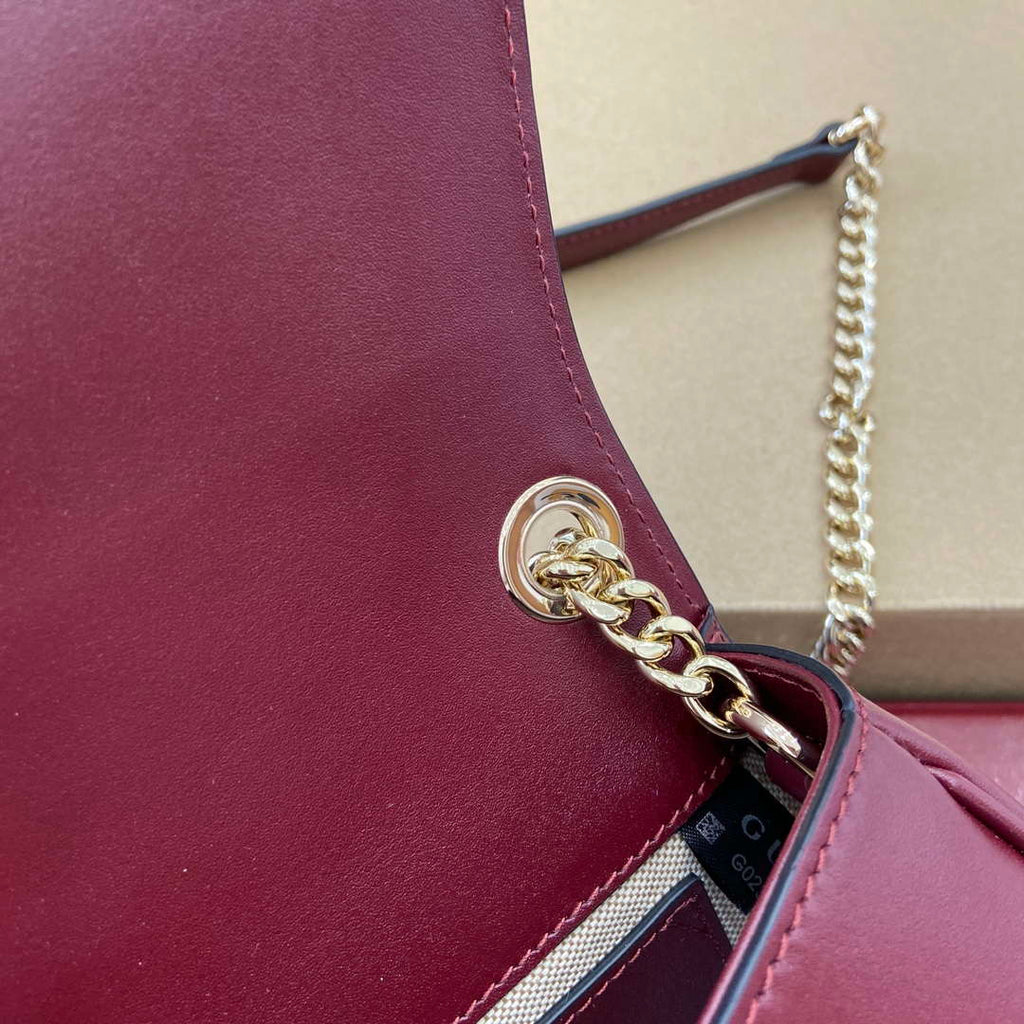 Gucci 815711 Gucci Blondie mini shoulder bag Wine Red