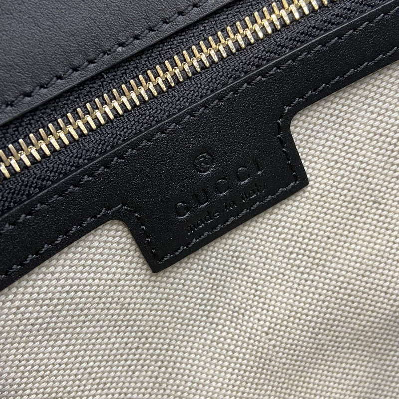 Gucci 815714 Gucci Blondie Small Top Handle Bag Black smooth leather