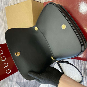 Gucci 815714 Gucci Blondie Small Top Handle Bag Black smooth leather - Default Title - View 8