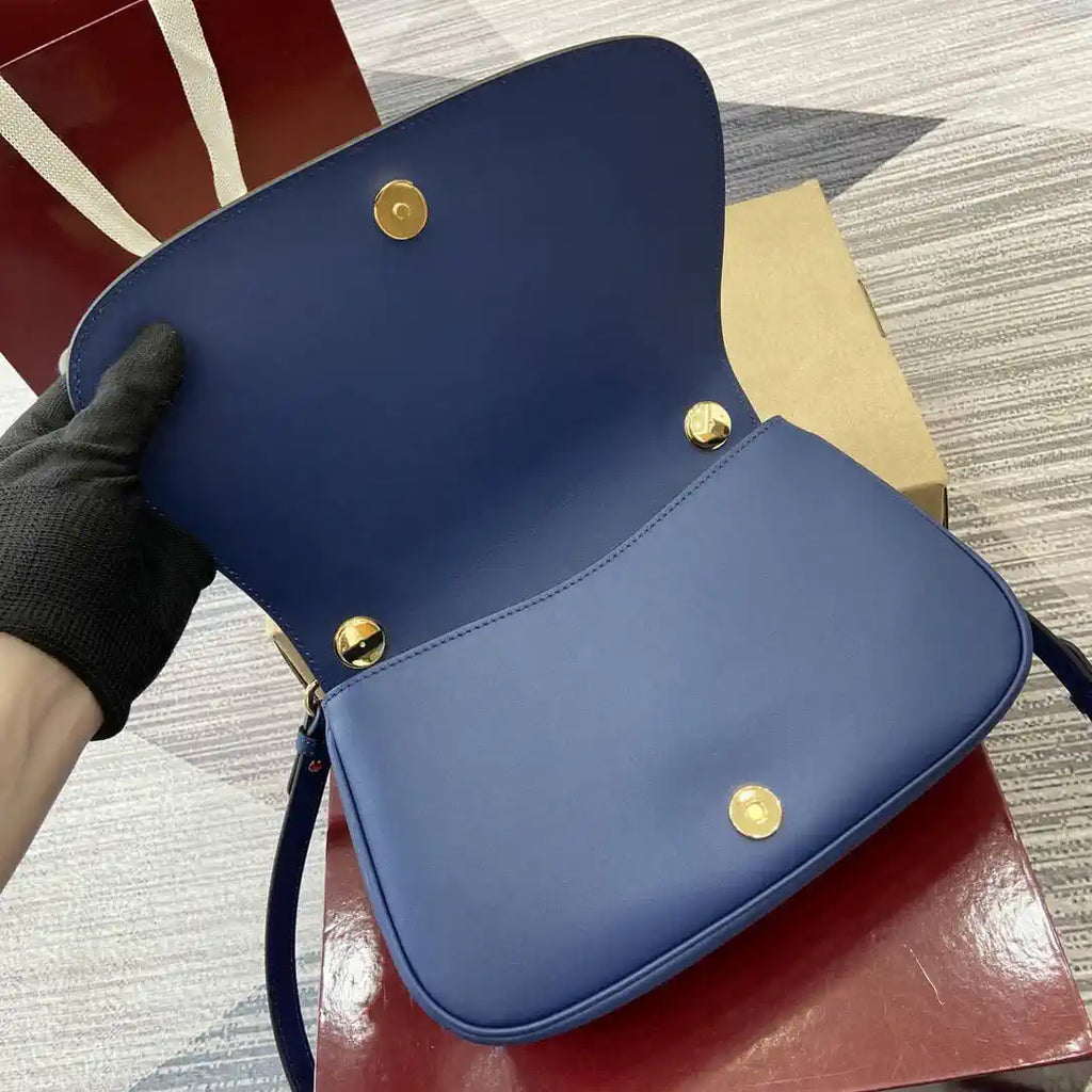 Gucci 815714 Gucci Blondie Small Top Handle Bag Blue