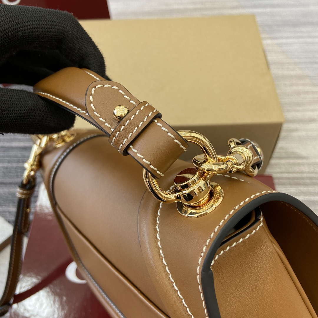 Gucci 815714 Gucci Blondie Small Top Handle Bag Brown smooth leather - Default Title - View 4