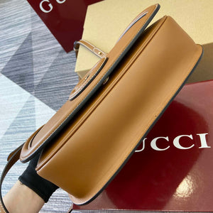 Gucci 815714 Gucci Blondie Small Top Handle Bag Brown smooth leather - Default Title - View 7
