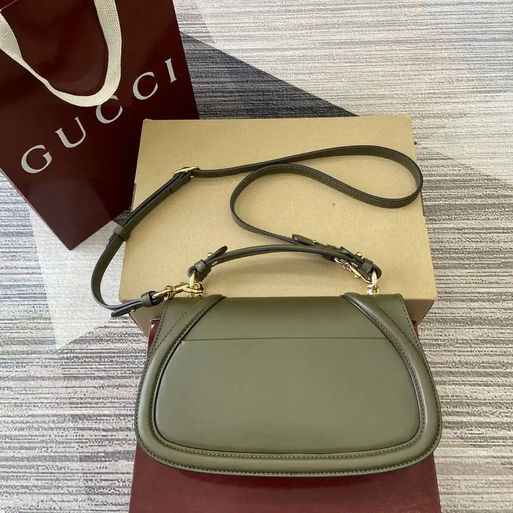 Gucci 815714 Gucci Blondie Small Top Handle Bag Green