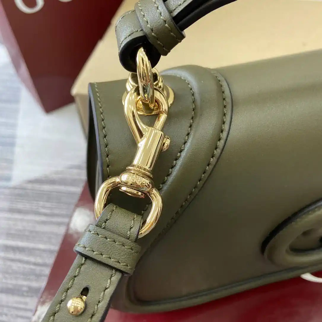Gucci 815714 Gucci Blondie Small Top Handle Bag Green