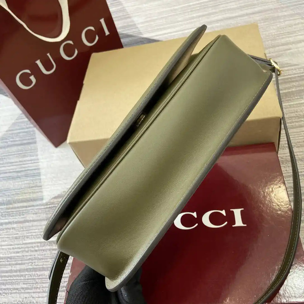 Gucci 815714 Gucci Blondie Small Top Handle Bag Green