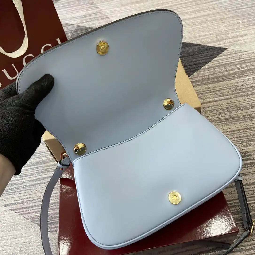 Gucci 815714 Gucci Blondie Small Top Handle Bag Lake Blue