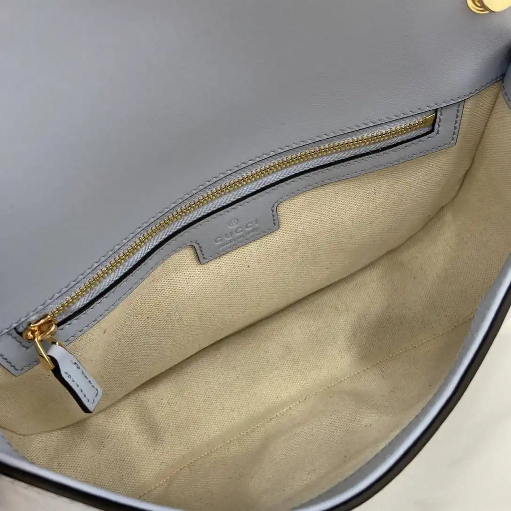 Gucci 815714 Gucci Blondie Small Top Handle Bag Lake Blue