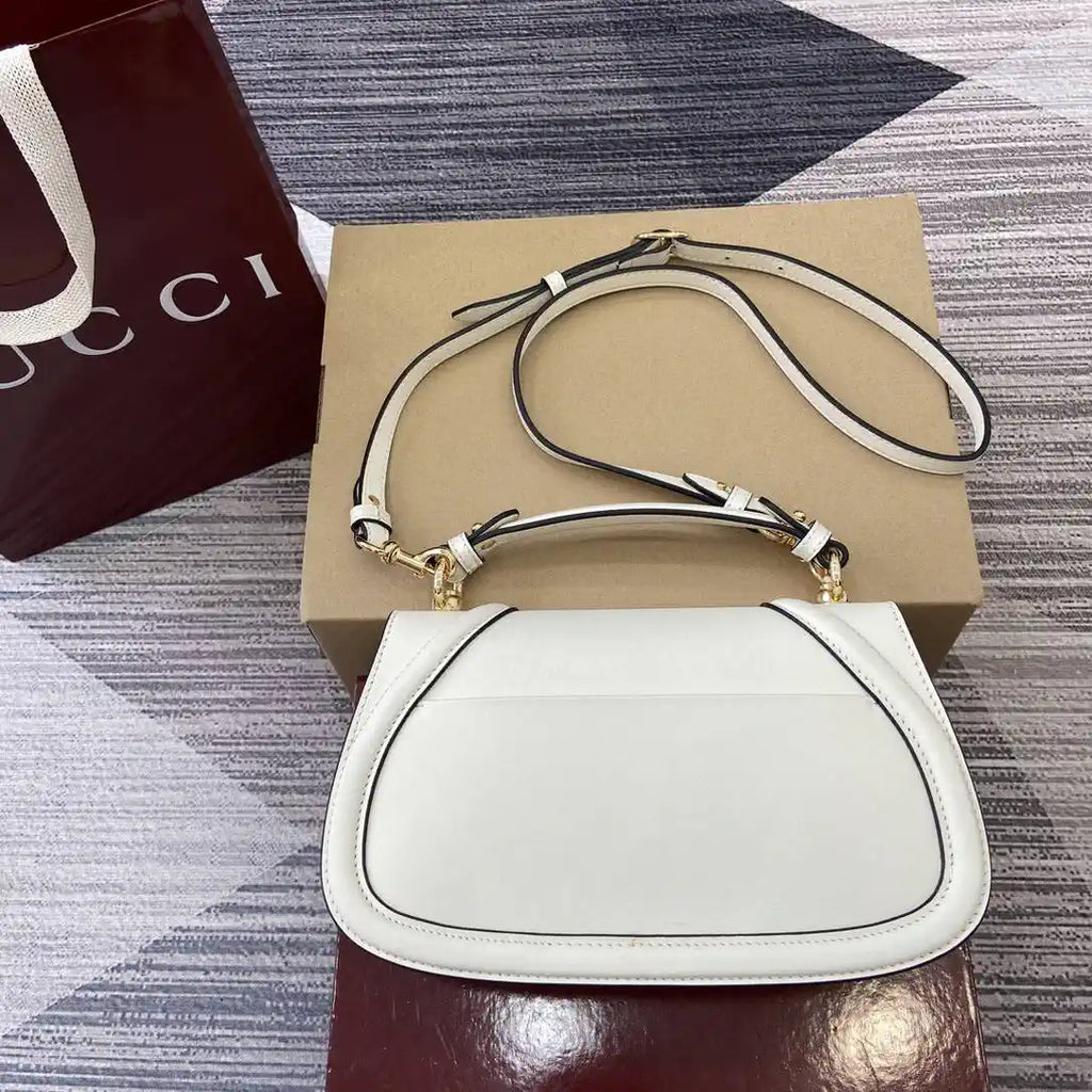 Gucci 815714 Gucci Blondie Small Top Handle Bag White