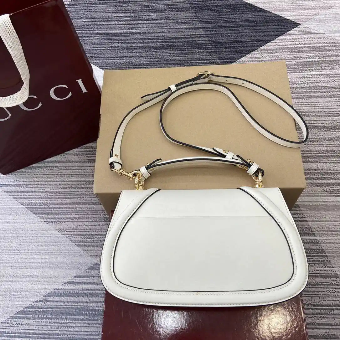 Gucci 815714 Gucci Blondie Small Top Handle Bag White
