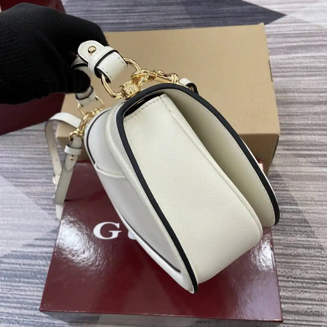 Gucci 815714 Gucci Blondie Small Top Handle Bag White