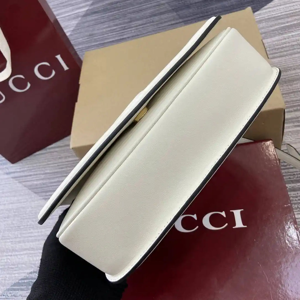 Gucci 815714 Gucci Blondie Small Top Handle Bag White
