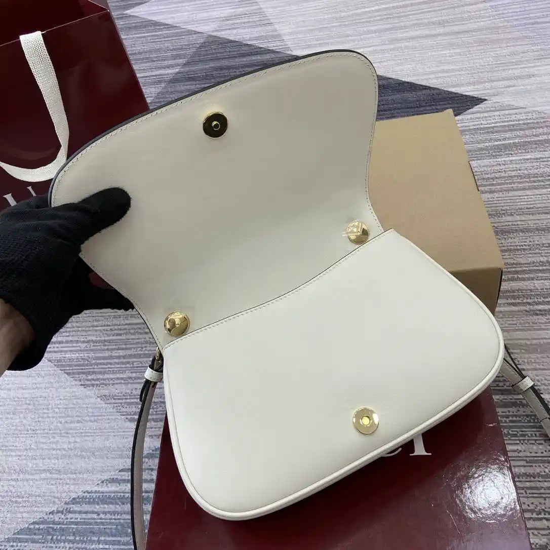 Gucci 815714 Gucci Blondie Small Top Handle Bag White