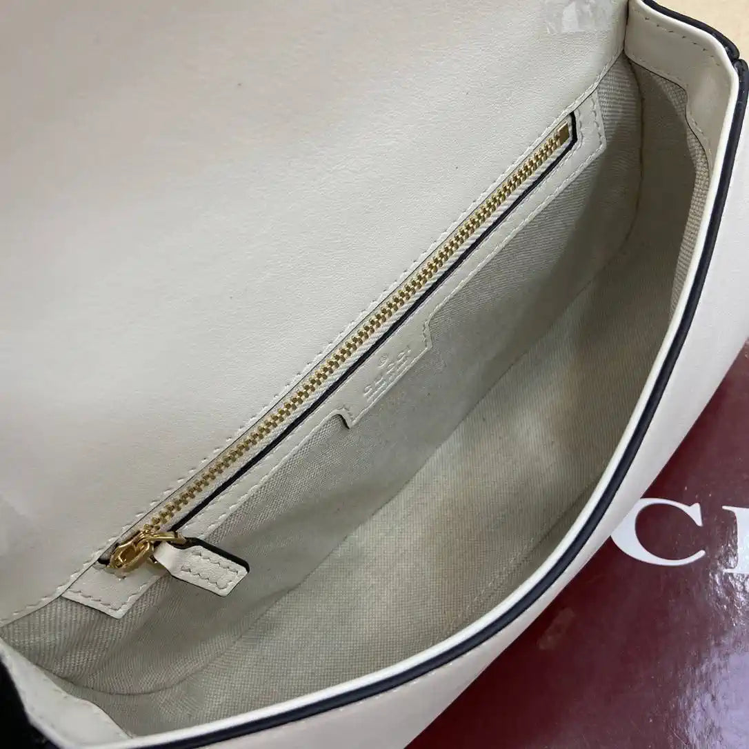 Gucci 815714 Gucci Blondie Small Top Handle Bag White