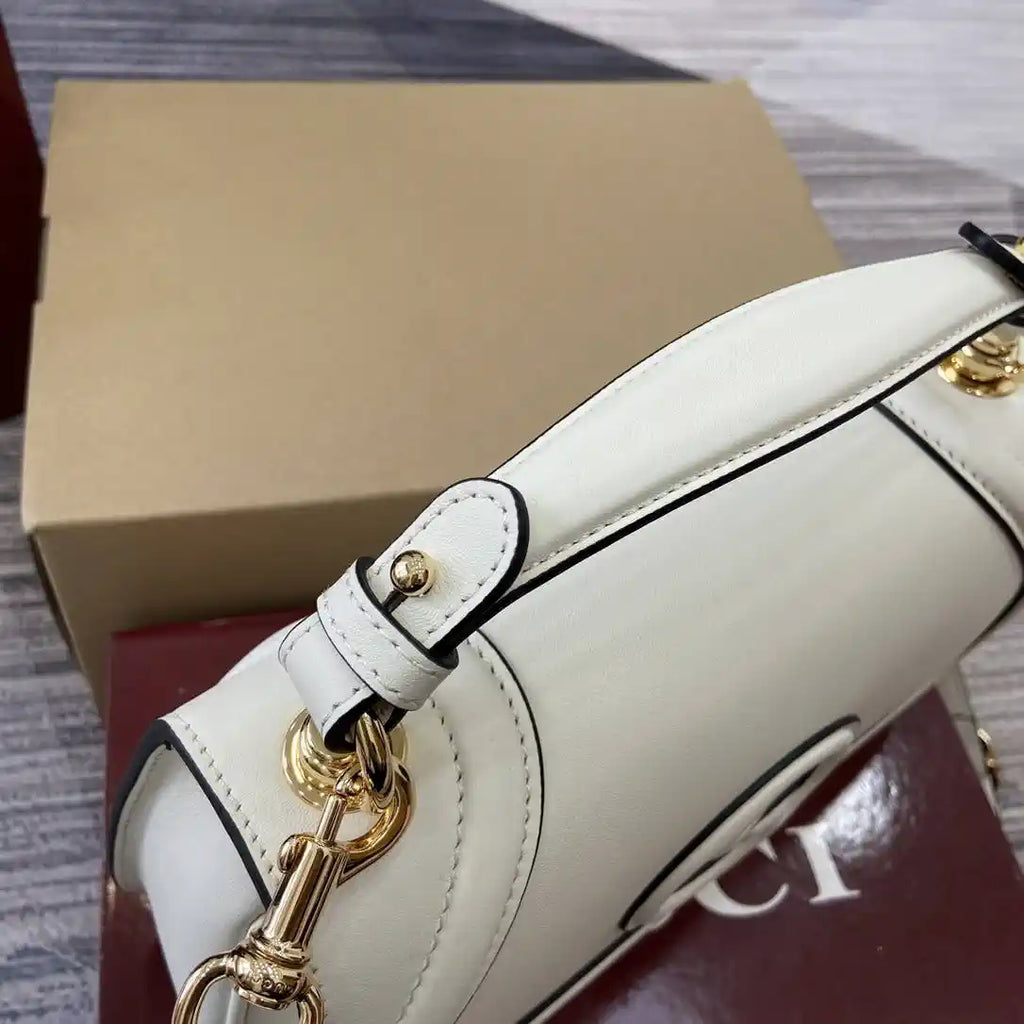Gucci 815714 Gucci Blondie Small Top Handle Bag White