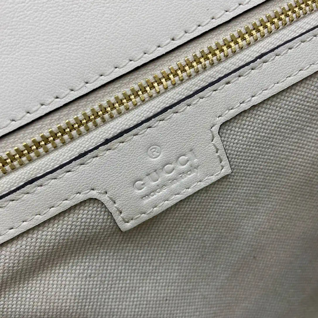 Gucci 815714 Gucci Blondie Small Top Handle Bag White
