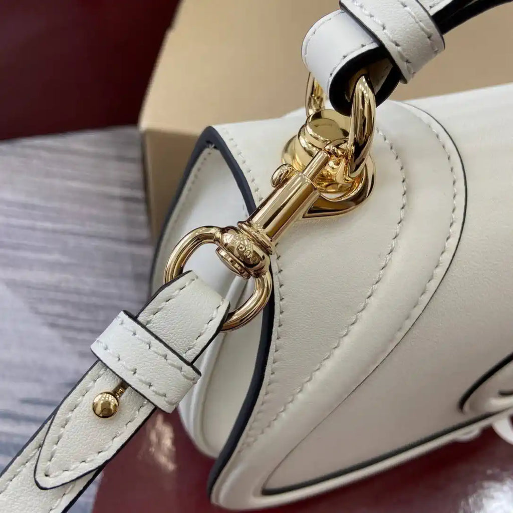 Gucci 815714 Gucci Blondie Small Top Handle Bag White