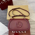 Gucci 815714 Gucci Blondie Small Top Handle Bag Wine red - Default Title - View 1