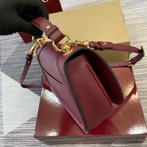 Gucci 815714 Gucci Blondie Small Top Handle Bag Wine red - Default Title - View 3