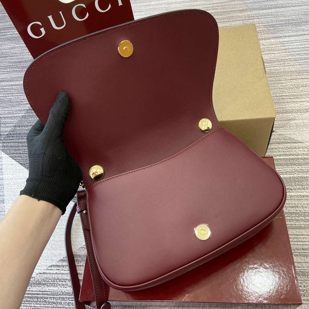 Gucci 815714 Gucci Blondie Small Top Handle Bag Wine red - Default Title - View 7