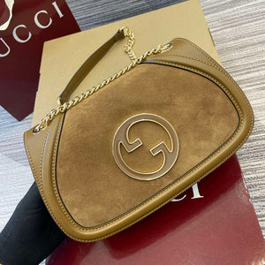 Gucci 815715 Gucci Blondie small shoulder bag Brown Suede leather - Default Title - View 4