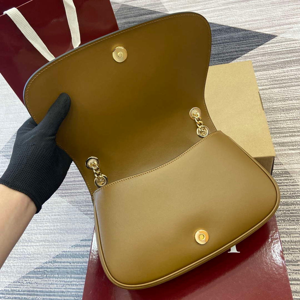 Gucci 815715 Gucci Blondie small shoulder bag Brown Suede leather