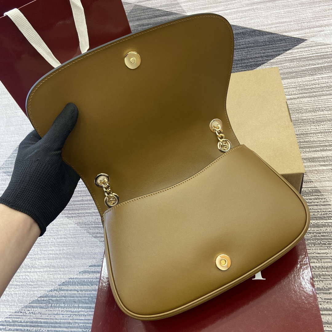 Gucci 815715 Gucci Blondie small shoulder bag Brown Suede leather