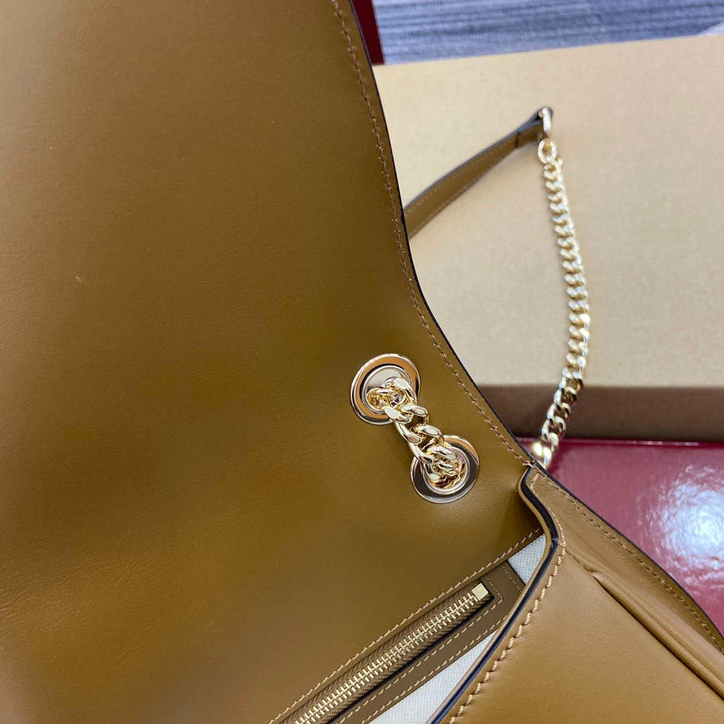 Gucci 815715 Gucci Blondie small shoulder bag Brown Suede leather