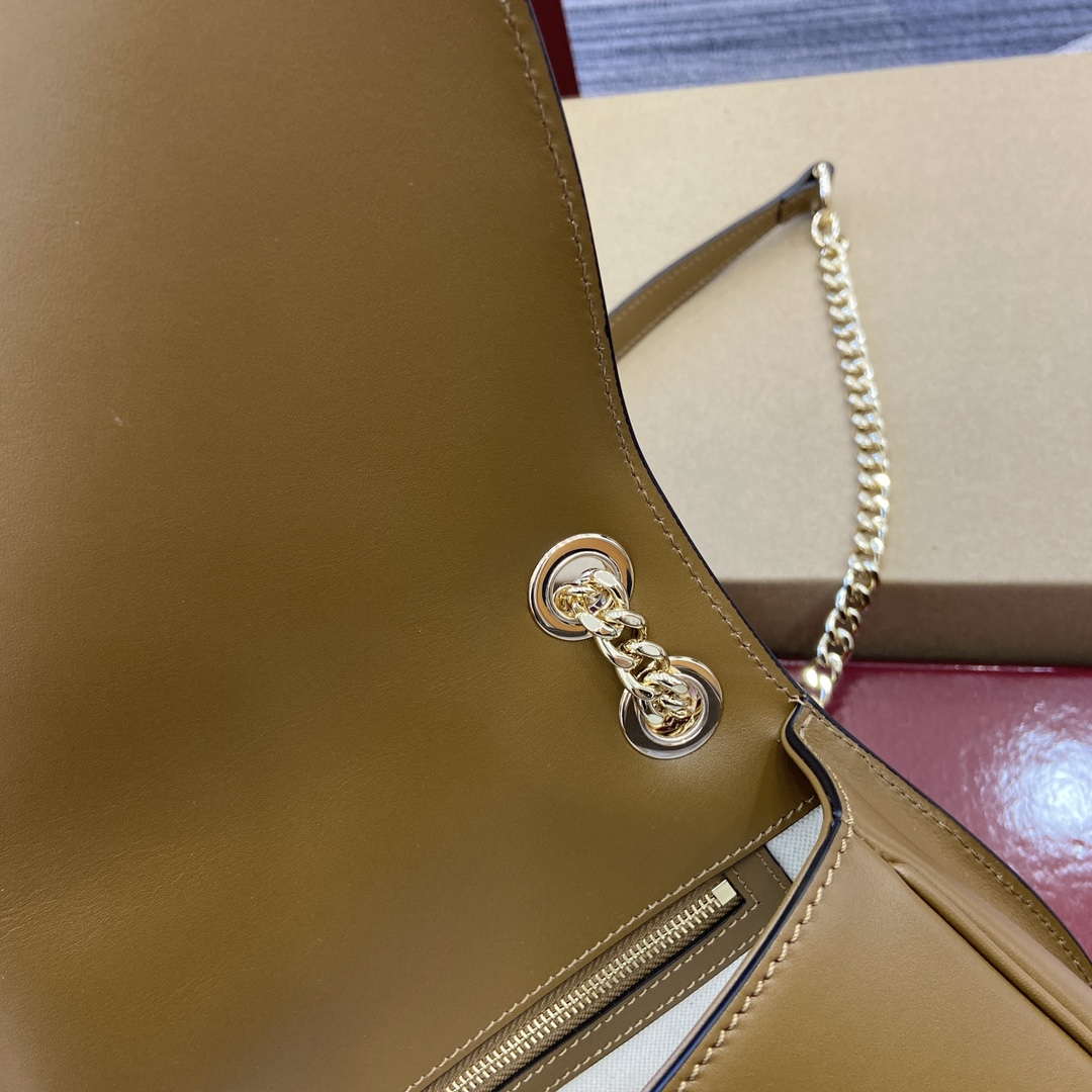 Gucci 815715 Gucci Blondie small shoulder bag Brown Suede leather