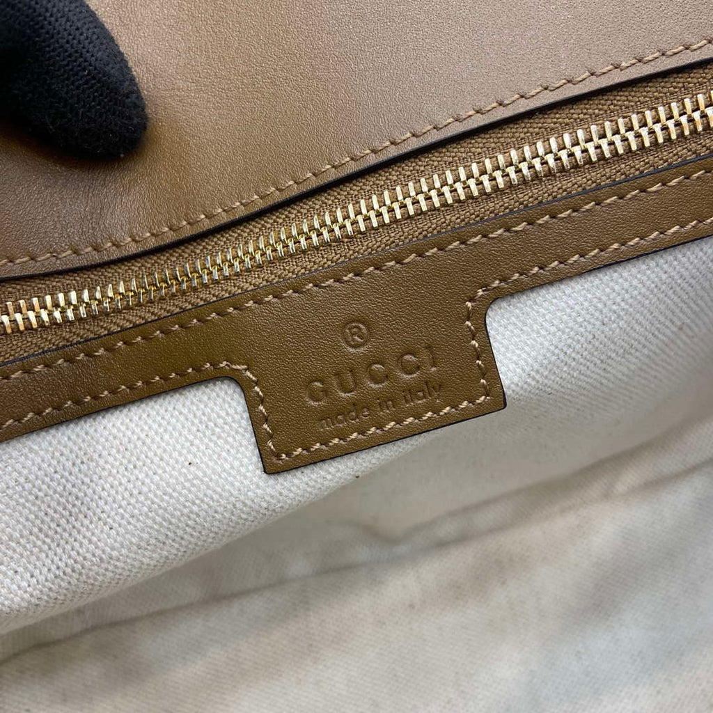 Gucci 815715 Gucci Blondie small shoulder bag Brown Suede leather