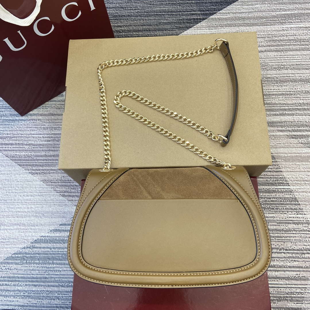 Gucci 815715 Gucci Blondie small shoulder bag Brown Suede leather