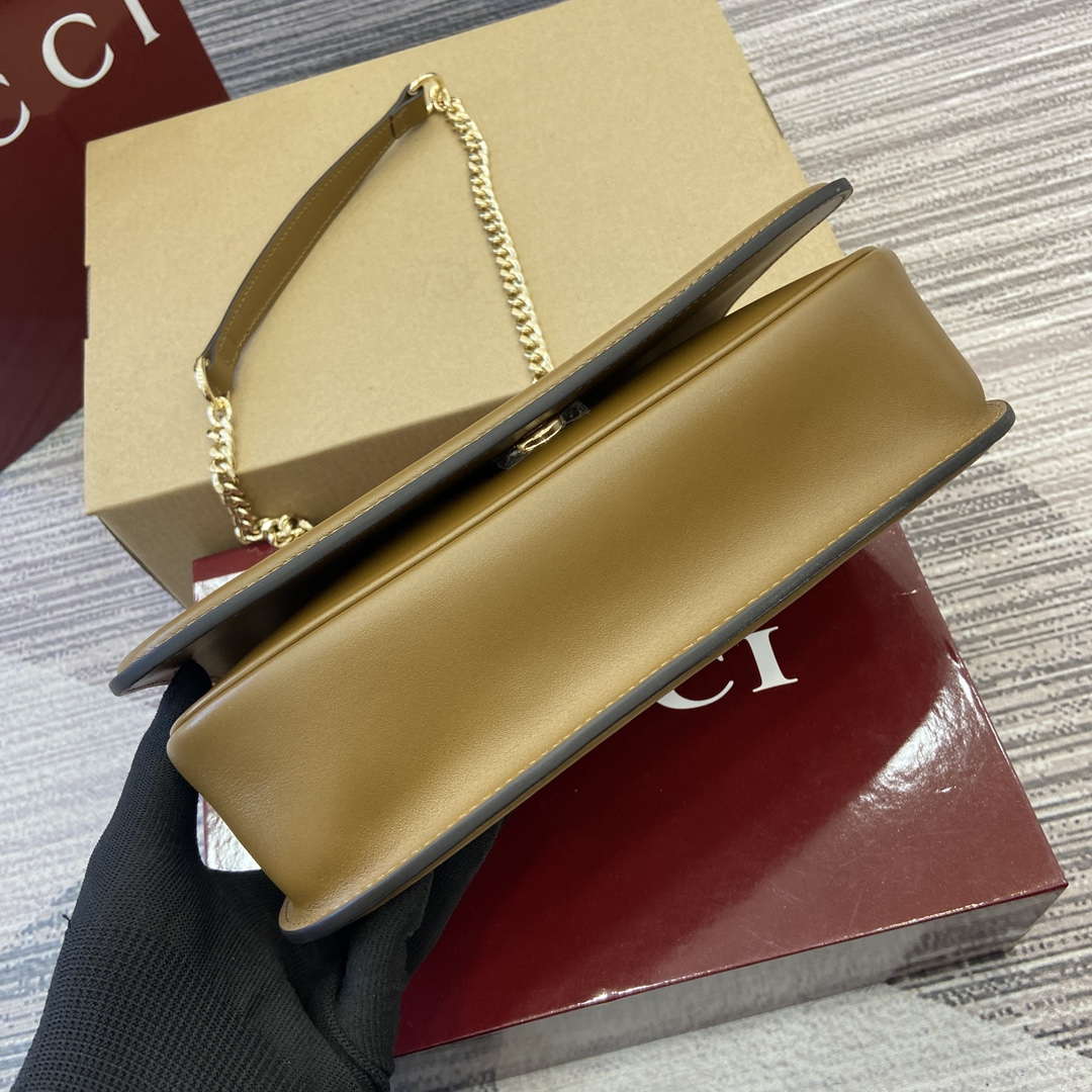 Gucci 815715 Gucci Blondie small shoulder bag Brown Suede leather