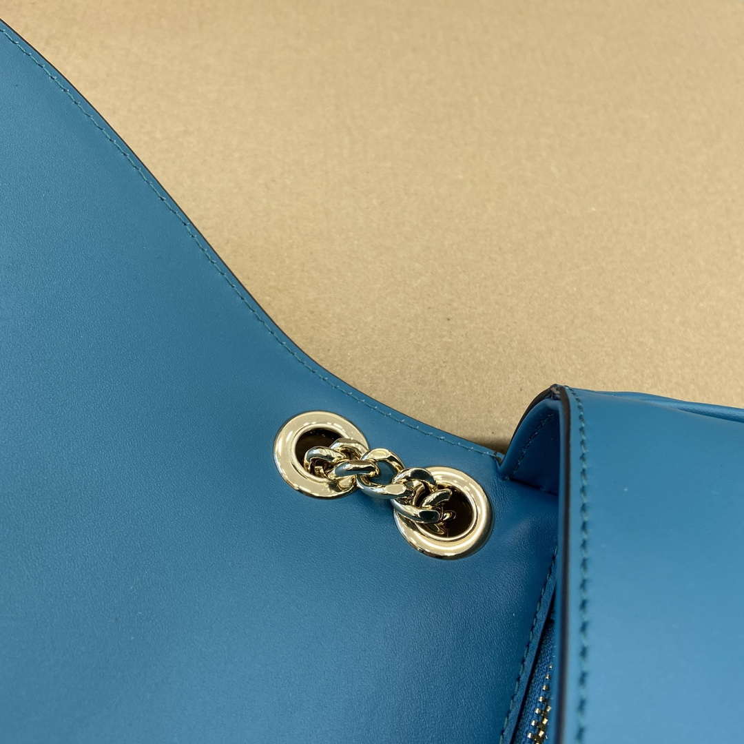 Gucci 815715 Gucci Blondie small shoulder bag Blue Suede Leather - Default Title - View 11