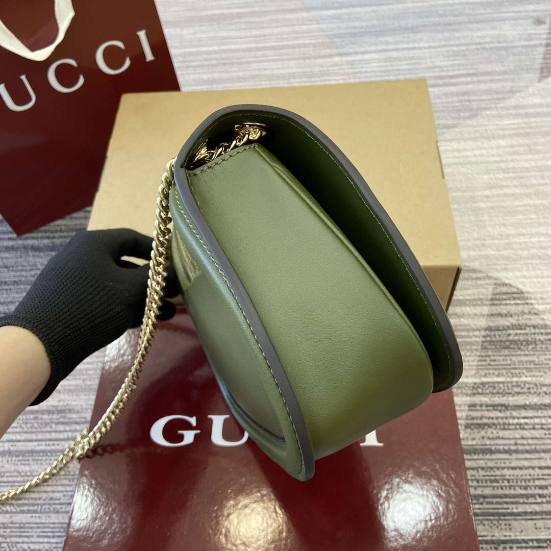 Gucci 815715 Gucci Blondie small shoulder bag Green Suede Leather - Default Title - View 3