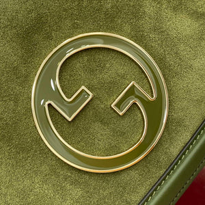 Gucci 815715 Gucci Blondie small shoulder bag Green Suede Leather - Default Title - View 5