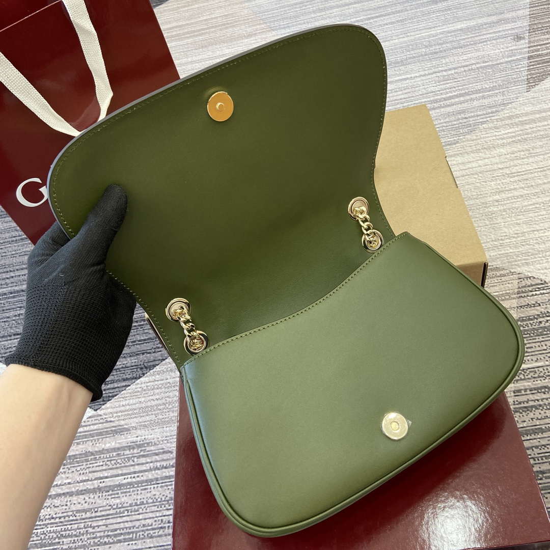 Gucci 815715 Gucci Blondie small shoulder bag Green Suede Leather - Default Title - View 7