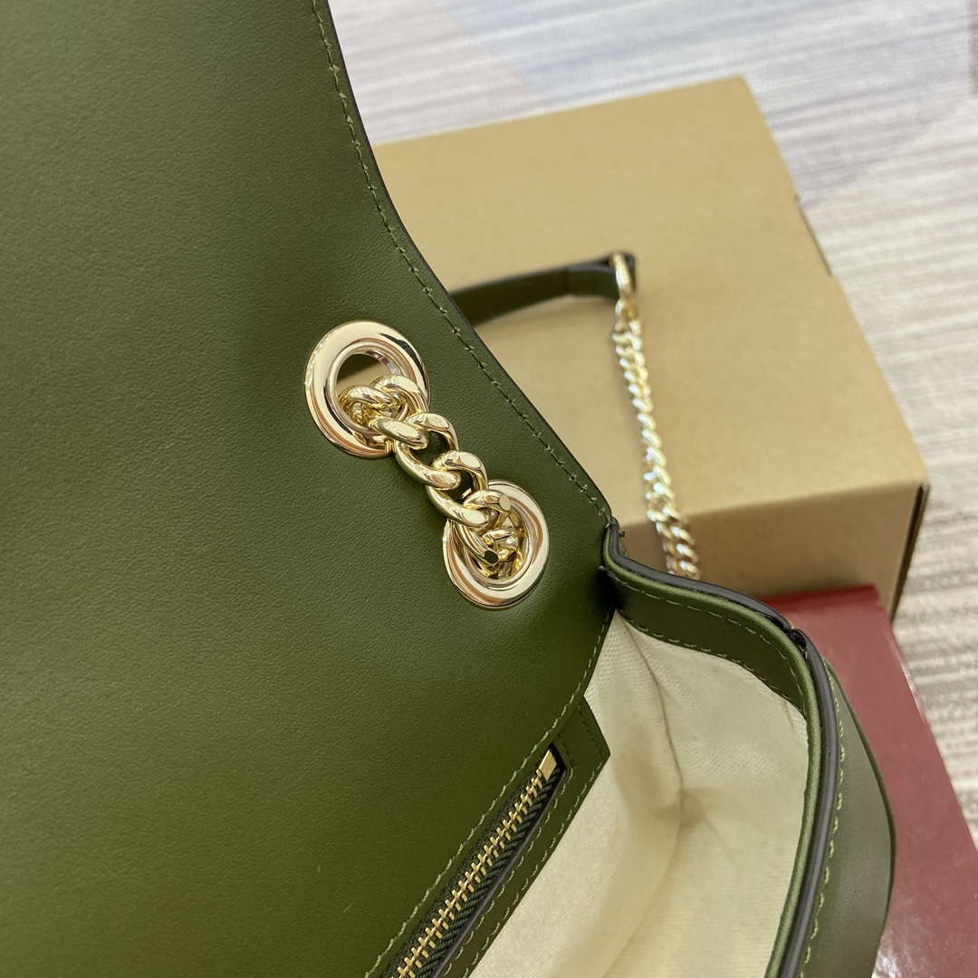 Gucci 815715 Gucci Blondie small shoulder bag Green Suede Leather - Default Title - View 10