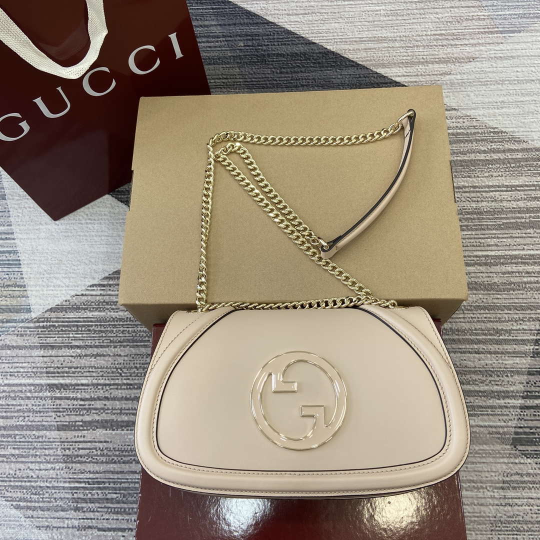 Gucci 815715 Gucci Blondie small shoulder bag Light Pink Leather - Default Title - View 1