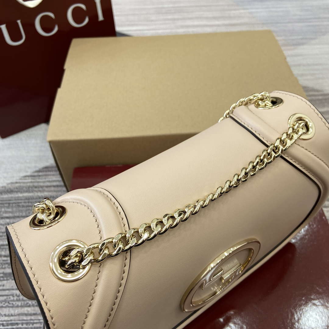 Gucci 815715 Gucci Blondie small shoulder bag Light Pink Leather
