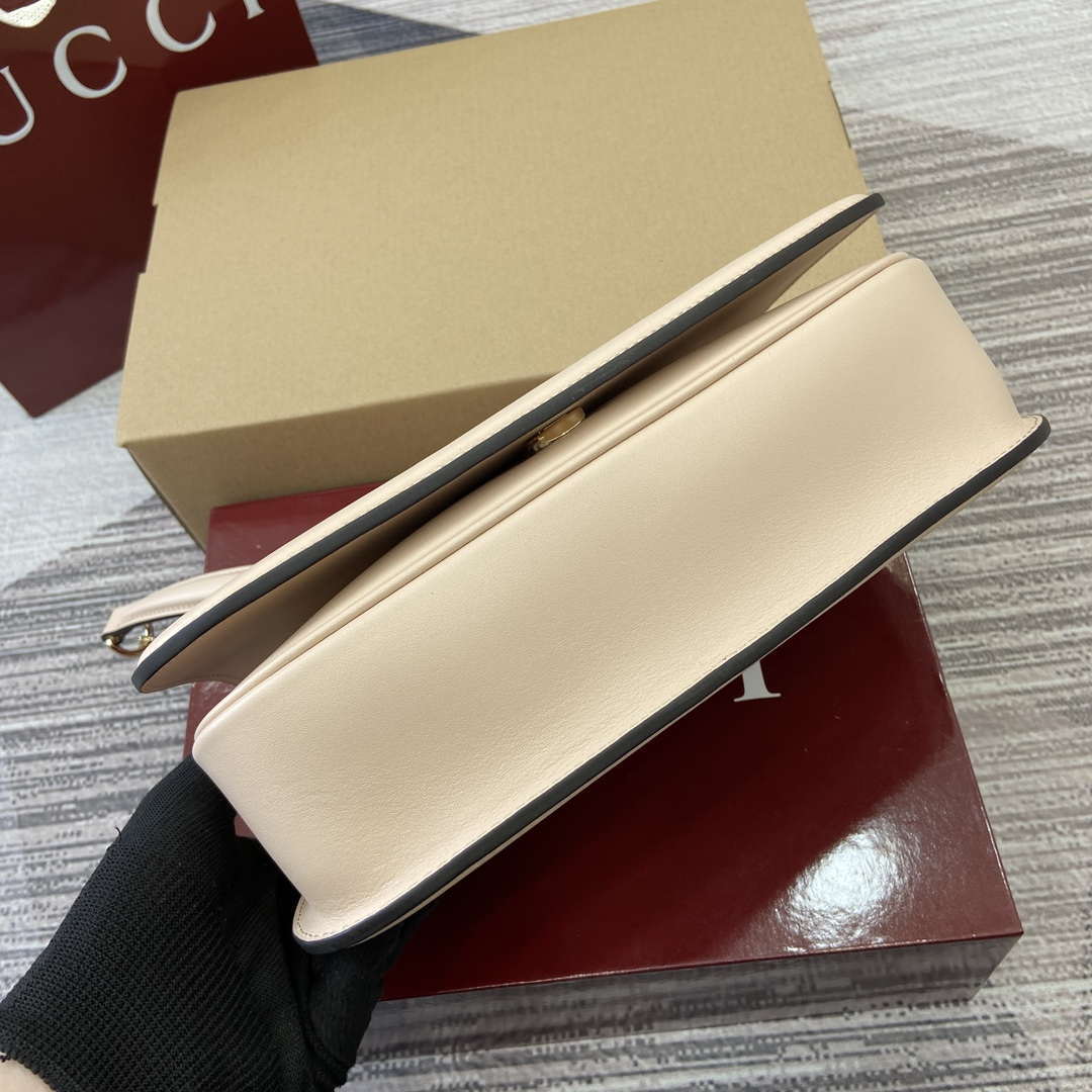 Gucci 815715 Gucci Blondie small shoulder bag Light Pink Leather