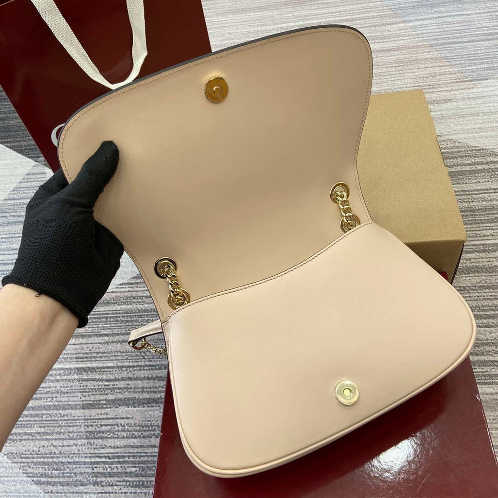 Gucci 815715 Gucci Blondie small shoulder bag Light Pink Leather
