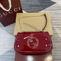 Gucci 815715 Gucci Blondie small shoulder bag Patent Leather Red - Default Title - View 1