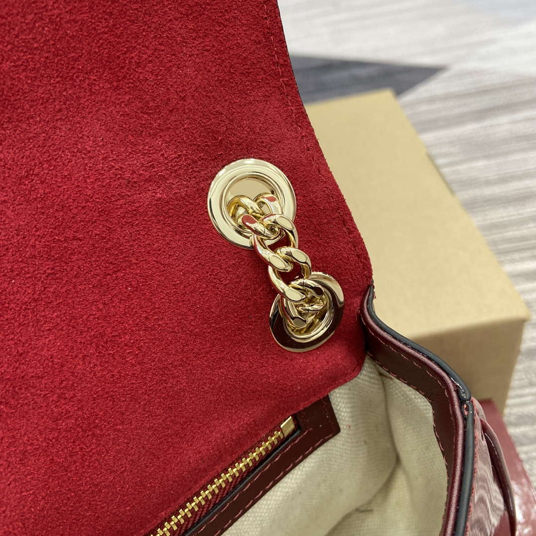 Gucci 815715 Gucci Blondie small shoulder bag Patent Leather Red - Default Title - View 10