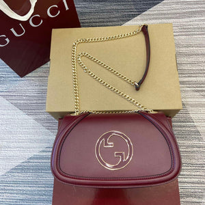 Gucci 815715 Gucci Blondie small shoulder bag Wine Red - Default Title - View 1